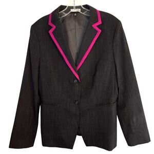Doc & Amelia 12 Women's Black Blazer Suit Coat Misses Size Large L Jacket